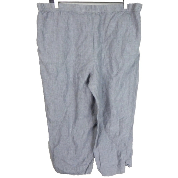 J. Jill Love Linen Taper Crop Pants - Picture 3 of 3